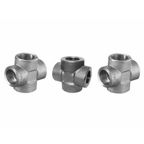 2 Inch SS321 Stainless Steel Socketweld Cross Tee for Chemical Fertilizer Pipe Silver Color Manufacturers, Suppliers in Rajahmundry